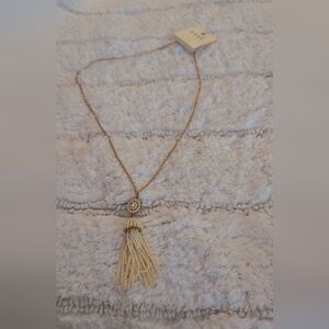 Elegant Gold Tassel Necklace